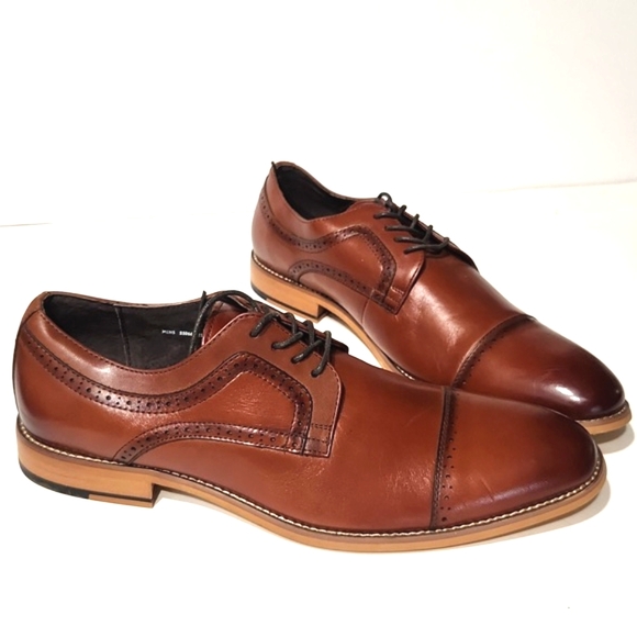 Stacy Adams Dickinson Cap Toe Leather Oxfords Size 11M EUC! main image 5